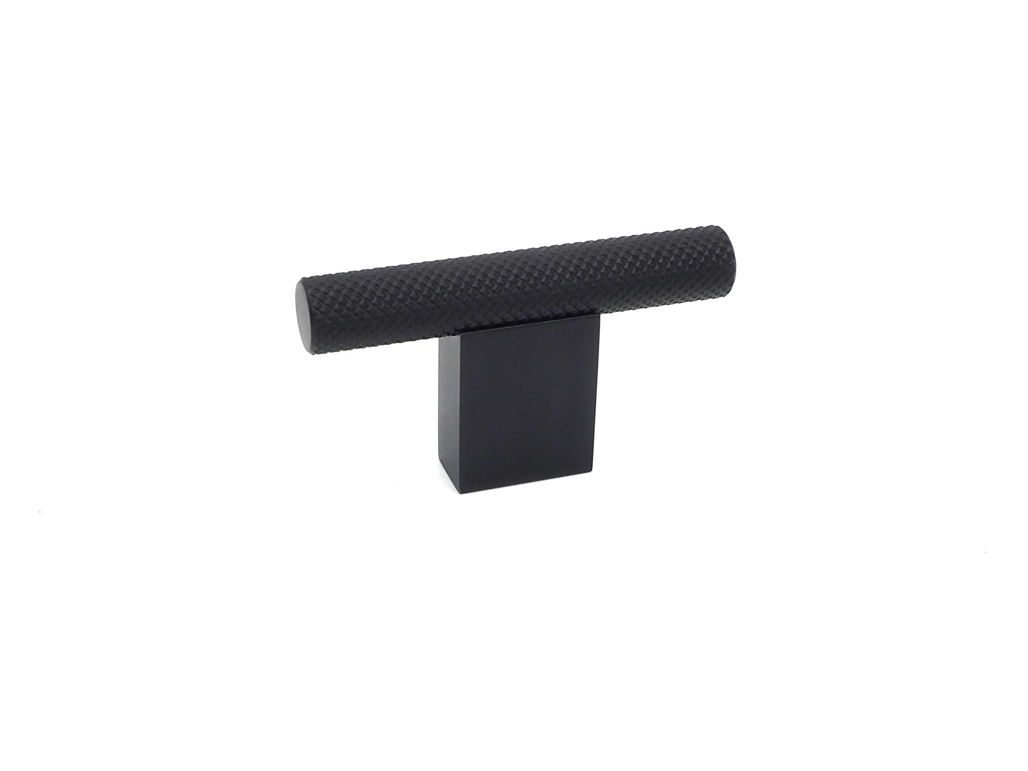 Knurled Matt Black Kitchen Cupboard Knob Select Components