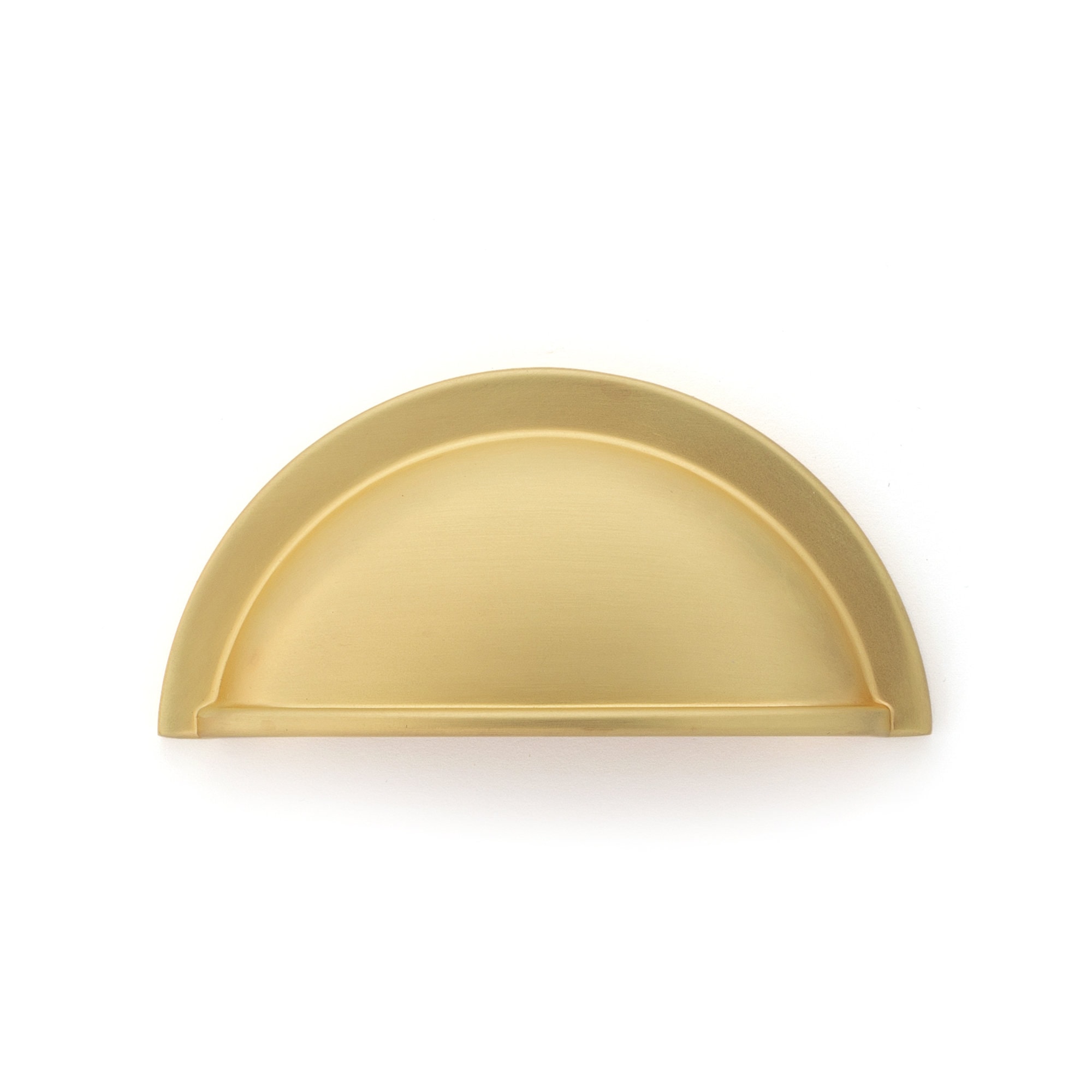 64mm Brushed Brass Cup Handle Select Components