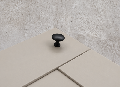 Matt Black Knob 30mm