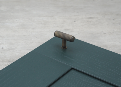 55mm Antique Brass Reeded Knob