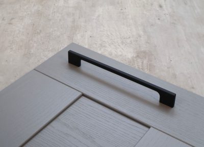 192mm Matt Black Slim D handle
