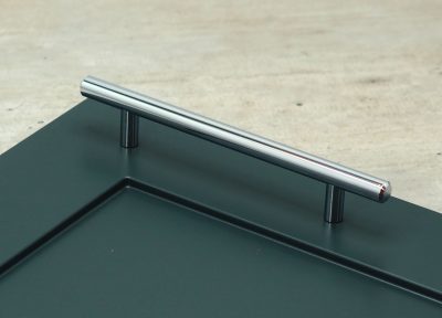 128mm polished chrome bar handle