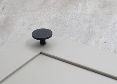 Oceana 42mm Recycled Plastic Matt Black Circular Knob