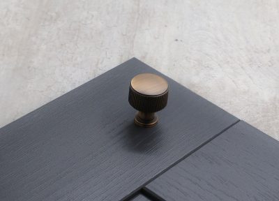 29mm Solid Brass Antique Reeded Knob