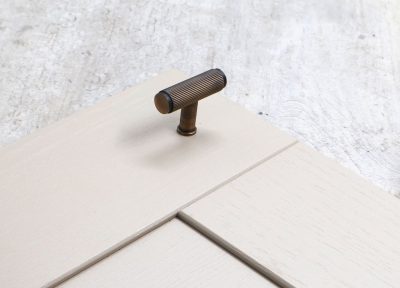 55mm Solid Brass Antique Reeded T-Bar Pull