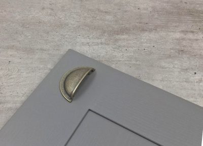 64mm Antique Brushed Brass Cup Handle