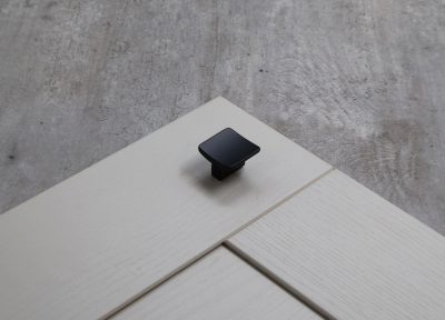 32mm Matt Black Small Square Knob