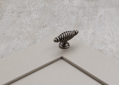 Traditional Antique Pewter Twist 65mm Pull Knob