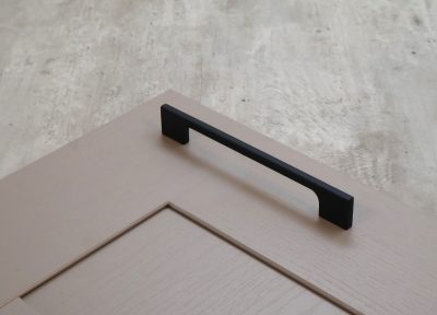 160mm Matt Black Slim D Handle