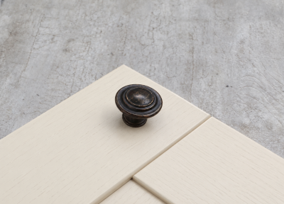 32mm Antique Dark Aged Round Brass Knob