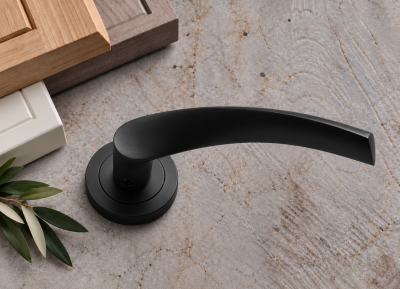 Matt Black Curved Interior Door Handle
